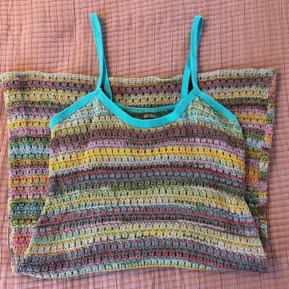Multicolor Knit Sun Dress